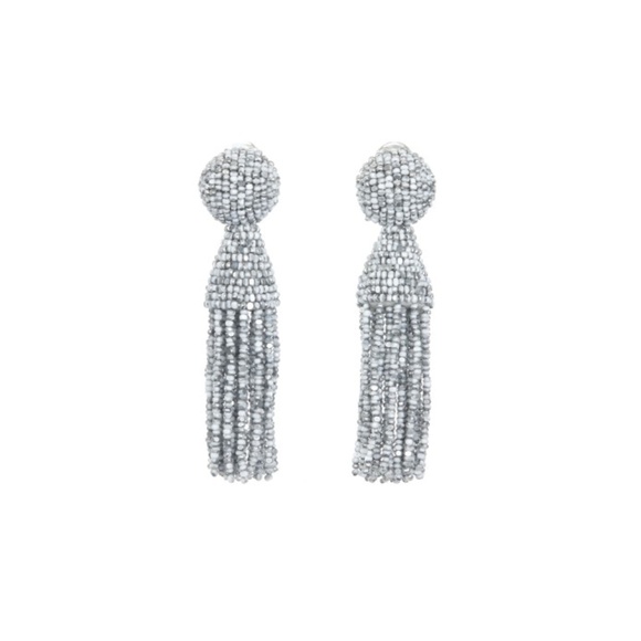 NEW - Oscar de la Renta Women's Classic Short Tassel C Earrings - Picture 1 of 8